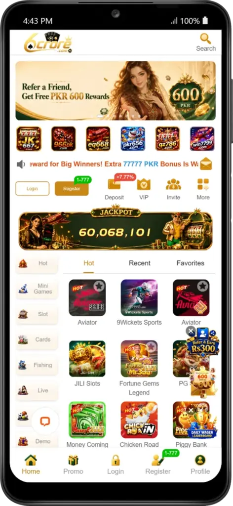 6crore homepage